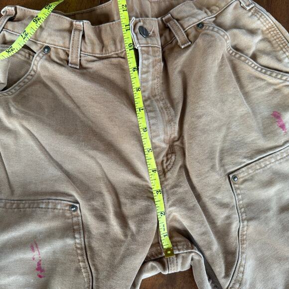 Carhartt Double Knee Carpenter Workwear Pants Dungaree Fit Mens 31x32 Thrashed - Picture 12 of 13